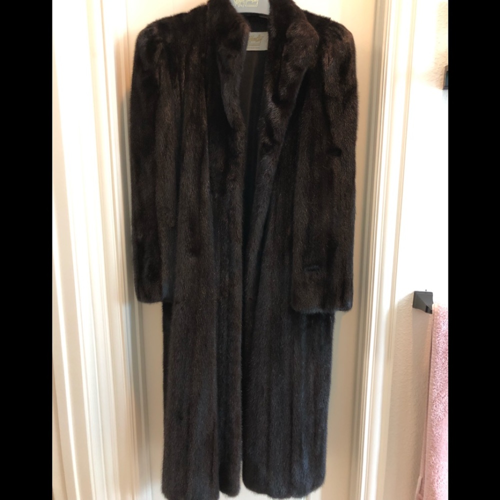 Designer mink coat